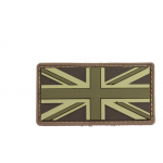 Шеврон Флаг Великобритании ПВХ 5*8 койот